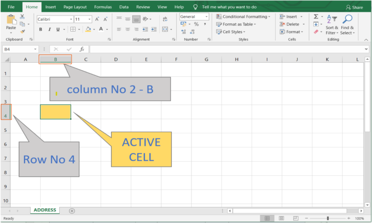 how-to-use-address-function-in-excel-techsiter